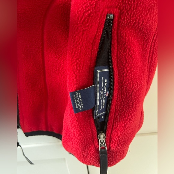 POLO SPORT RALPH LAUREN Reversible Red Fleece Vest - Picture 6 of 12